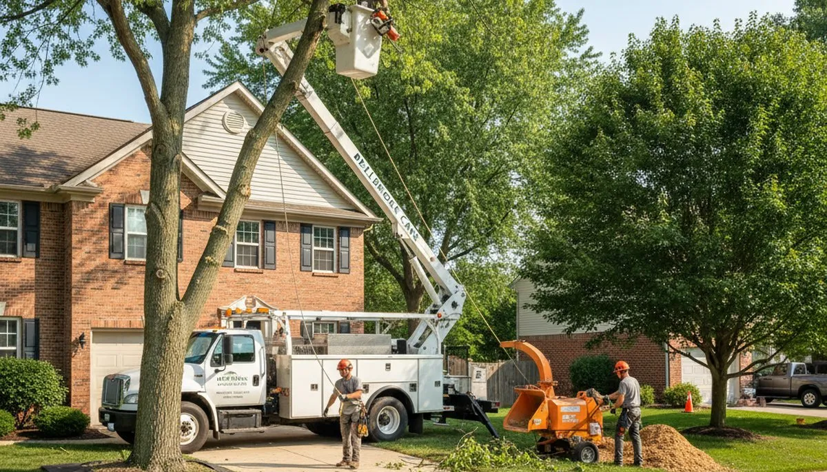 Residential tree removal and trimming service for Bellbrook, OH homes by Dayton tree care professionals