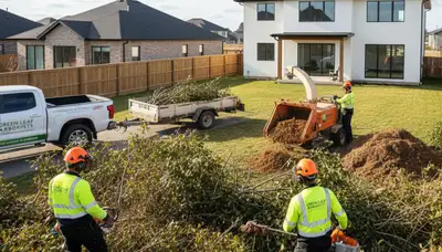 Professional shrub removal service in Dayton, OH clearing overgrown and unwanted bushes safely